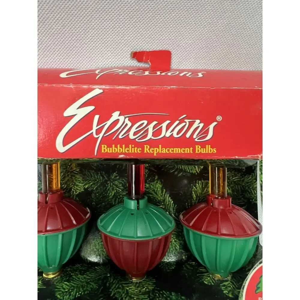 3 Vintage Noma Christmas Bubble Lights Bulbs Tested In New In Original Box Lites